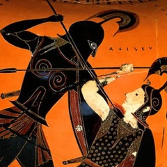 Urn showing Achilles Killing Pentheselia