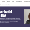 Image of Prof Ianthi Tsimpli FBA, elected Fellow of British Academy