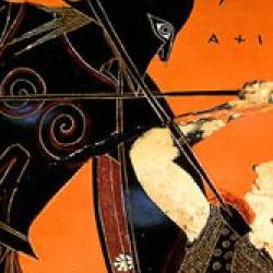 Urn showing Achilles Killing Pentheselia