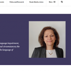 Image of Prof Ianthi Tsimpli FBA, elected Fellow of British Academy